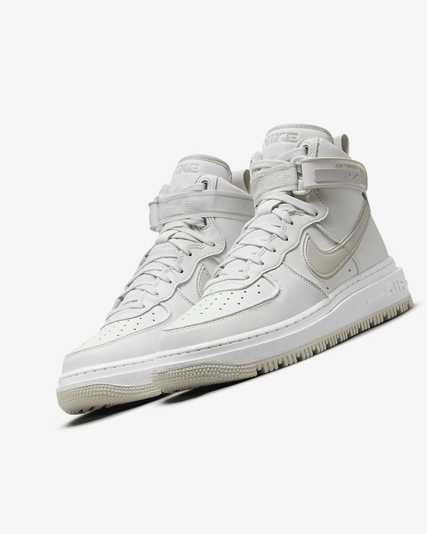 Botas Nike Air Force 1 Hombre Blancas Blancas Beige Claro | CR2985