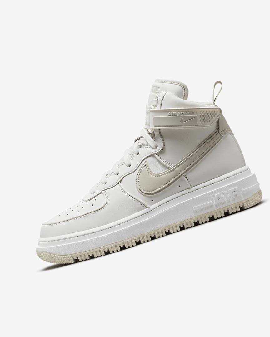 Botas Nike Air Force 1 Hombre Blancas Blancas Beige Claro | CR2985