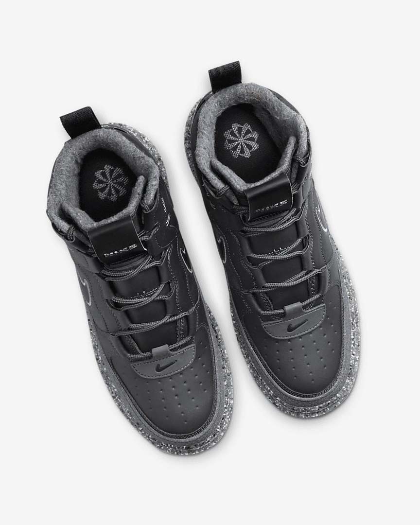 Botas Nike Air Force 1 Hombre Gris Oscuro Gris Gris Oscuro Negras | CR2932