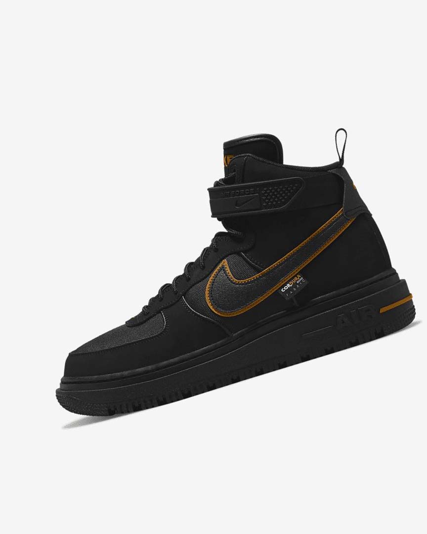 Botas Nike Air Force 1 Hombre Negras Marrones Doradas Negras | CR2802