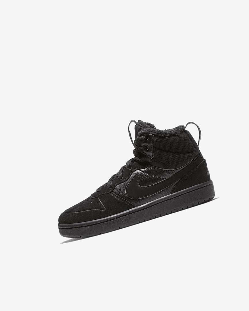 Botas Nike Court Borough Mid 2 Niña Negras Negras Negras | CR2970