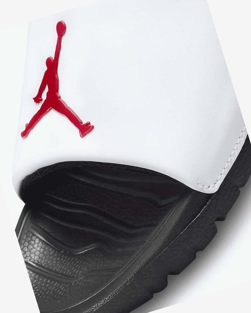 Chanclas Nike Jordan Break Hombre Negras Blancas Rojas | CR5381