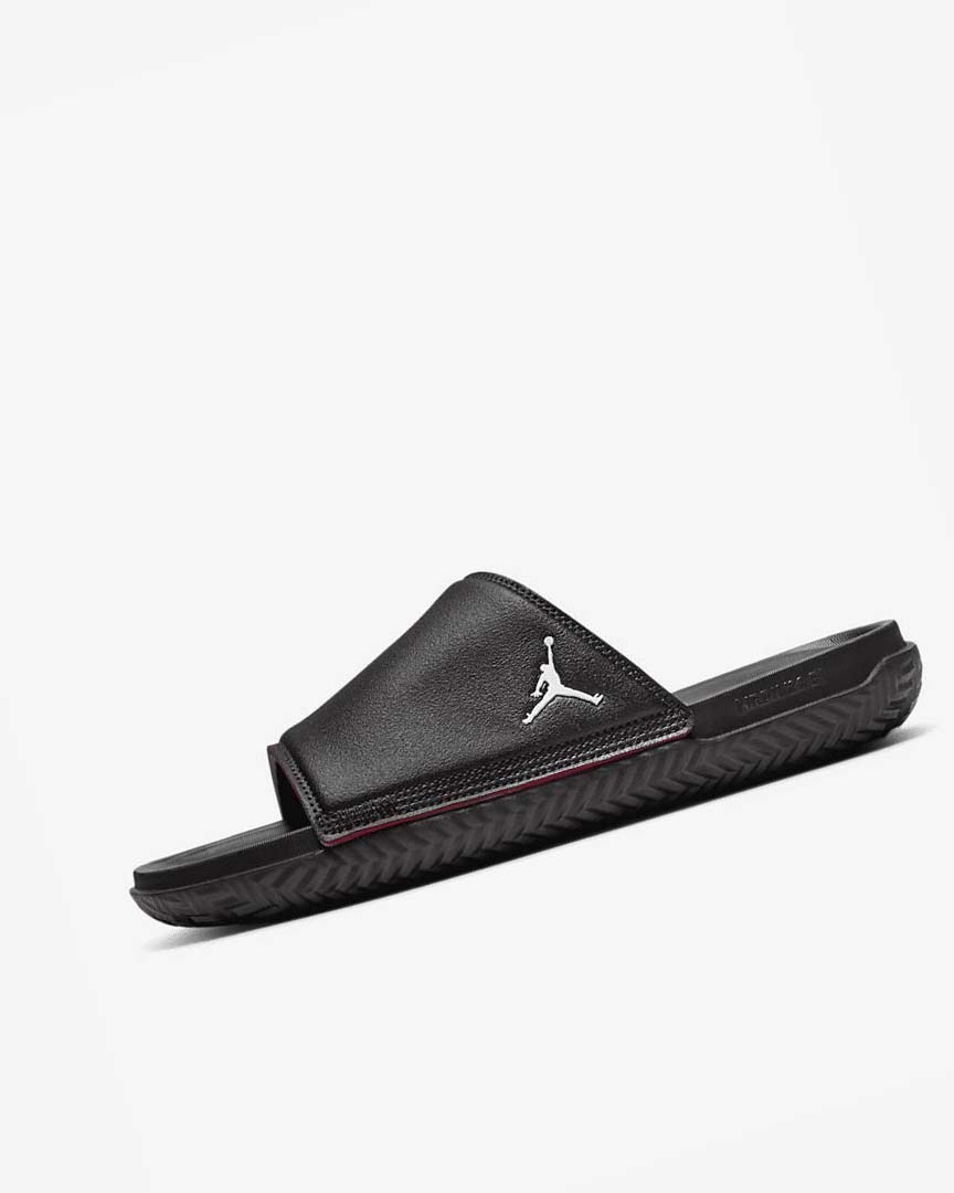 Chanclas Nike Jordan Play Hombre Negras Rojas | CR2941