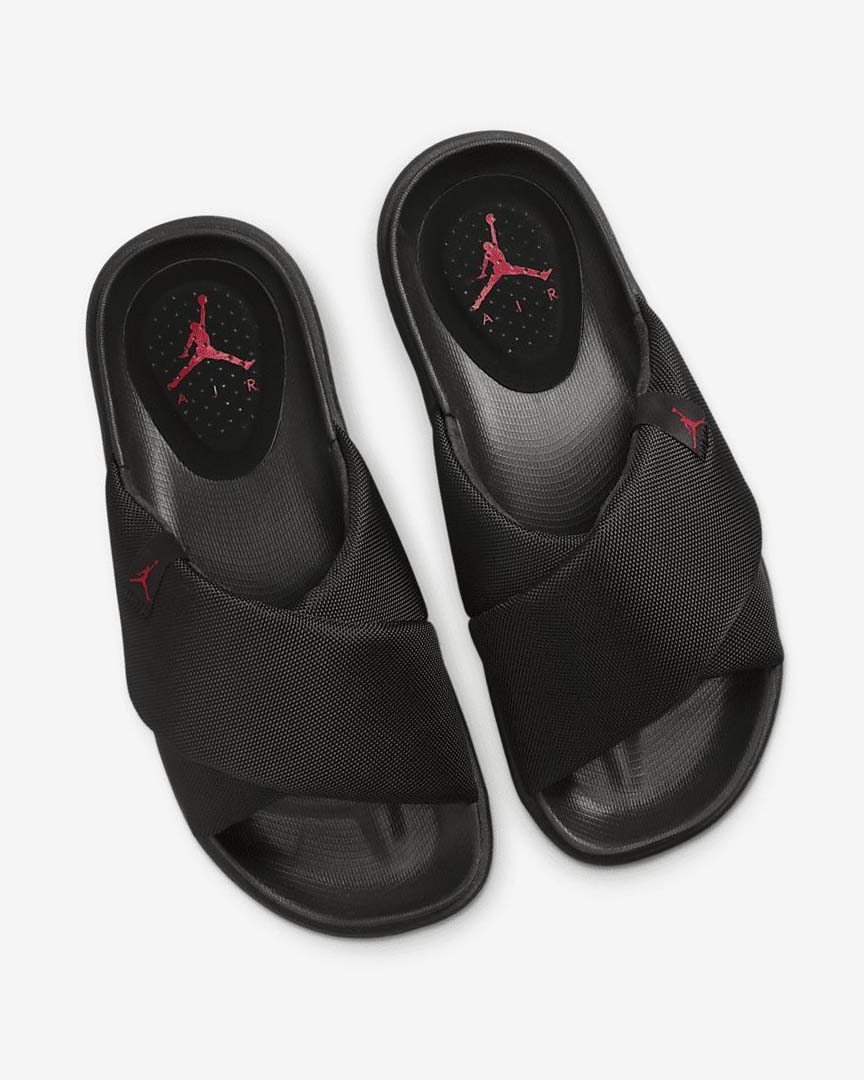 Chanclas Nike Jordan Sophia Mujer Negras Negras Rojas | CR5464