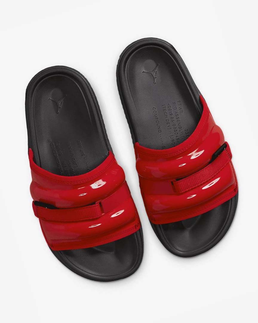 Chanclas Nike Jordan Super Play Hombre Rojas Blancas Burdeos Negras | CR2403