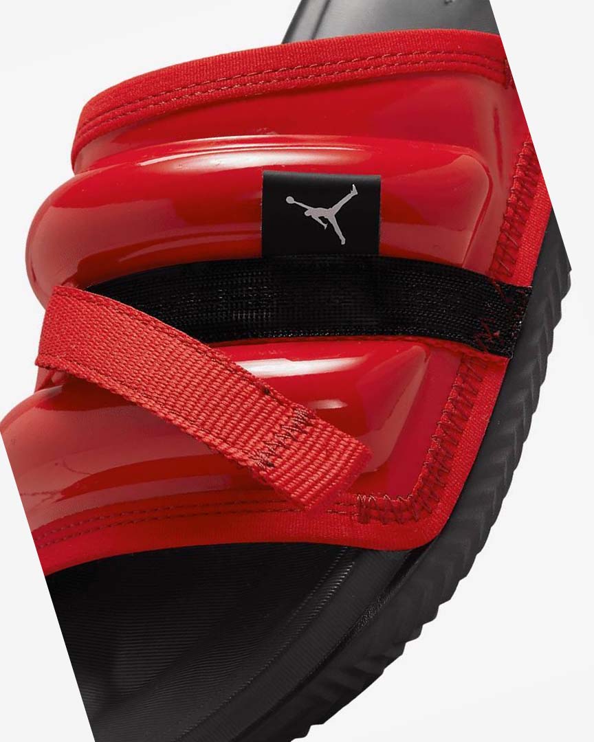 Chanclas Nike Jordan Super Play Hombre Rojas Blancas Burdeos Negras | CR2403