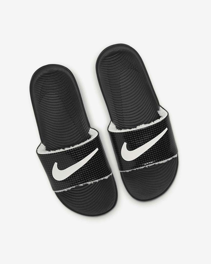 Chanclas Nike Kawa SE Niño Negras | CR3183