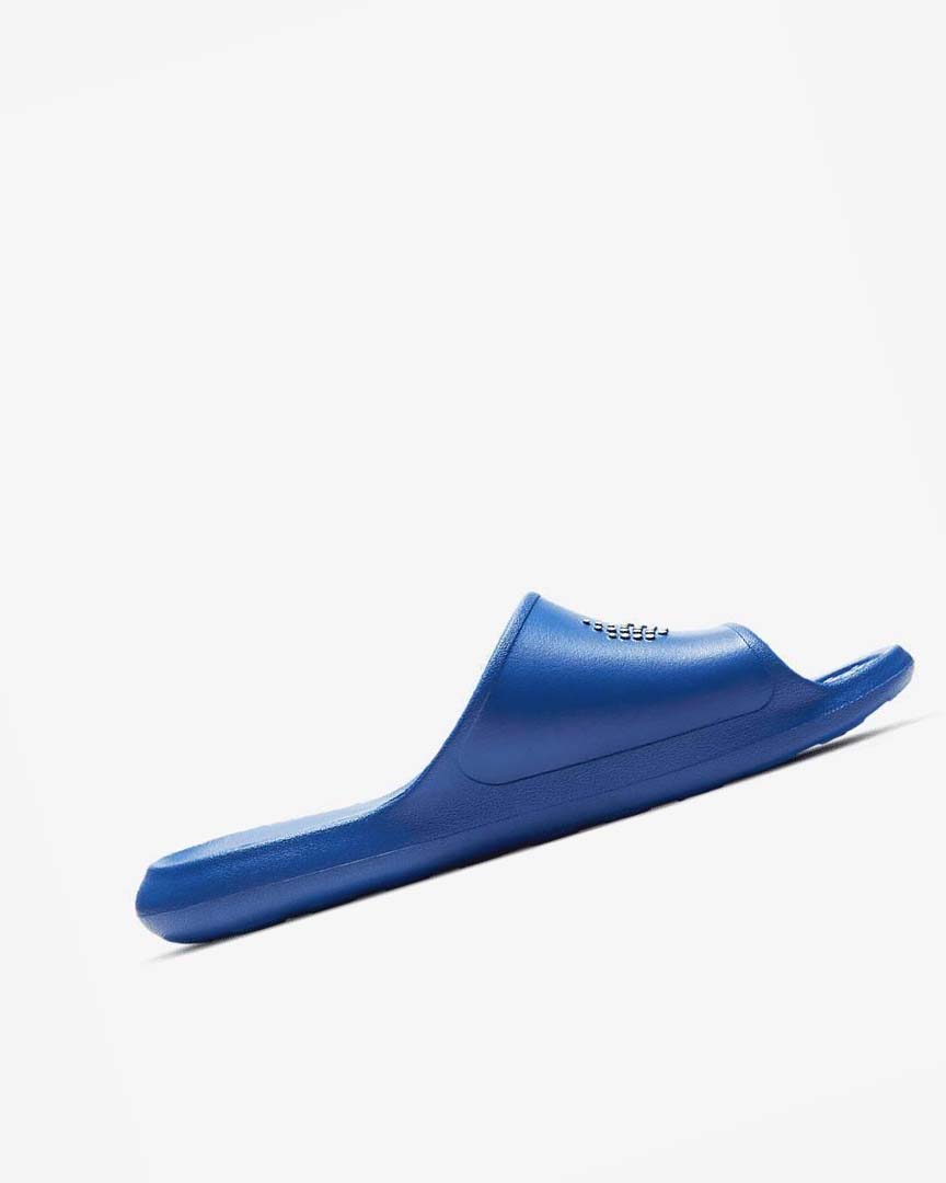 Chanclas Nike Victori One Hombre Azul Real Blancas | CR4512