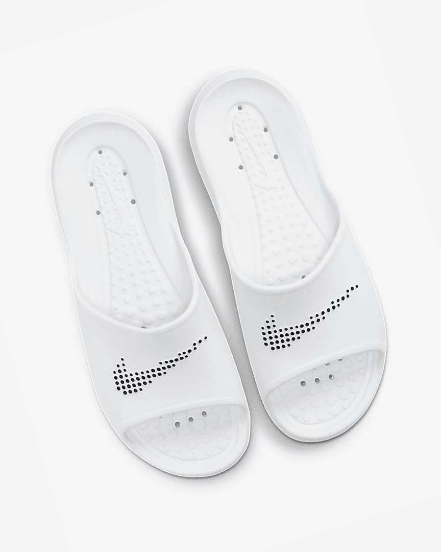 Chanclas Nike Victori One Hombre Blancas Negras | CR2316