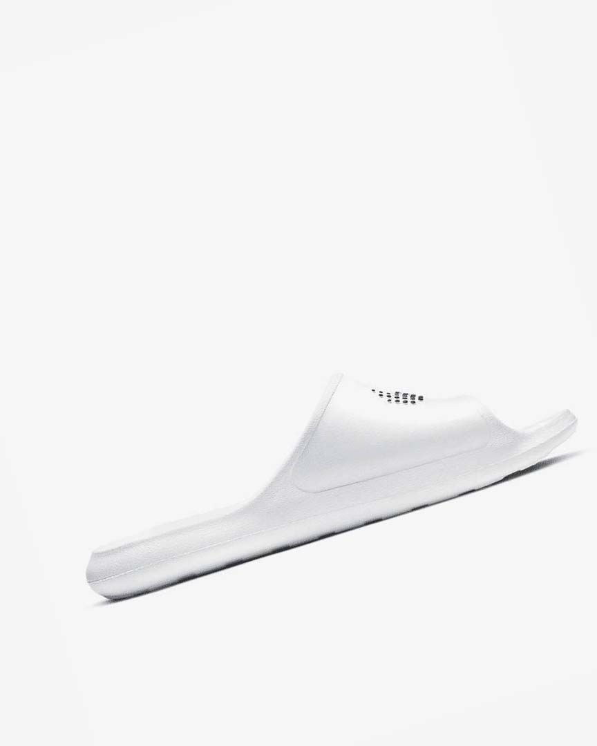 Chanclas Nike Victori One Hombre Blancas Negras | CR2316