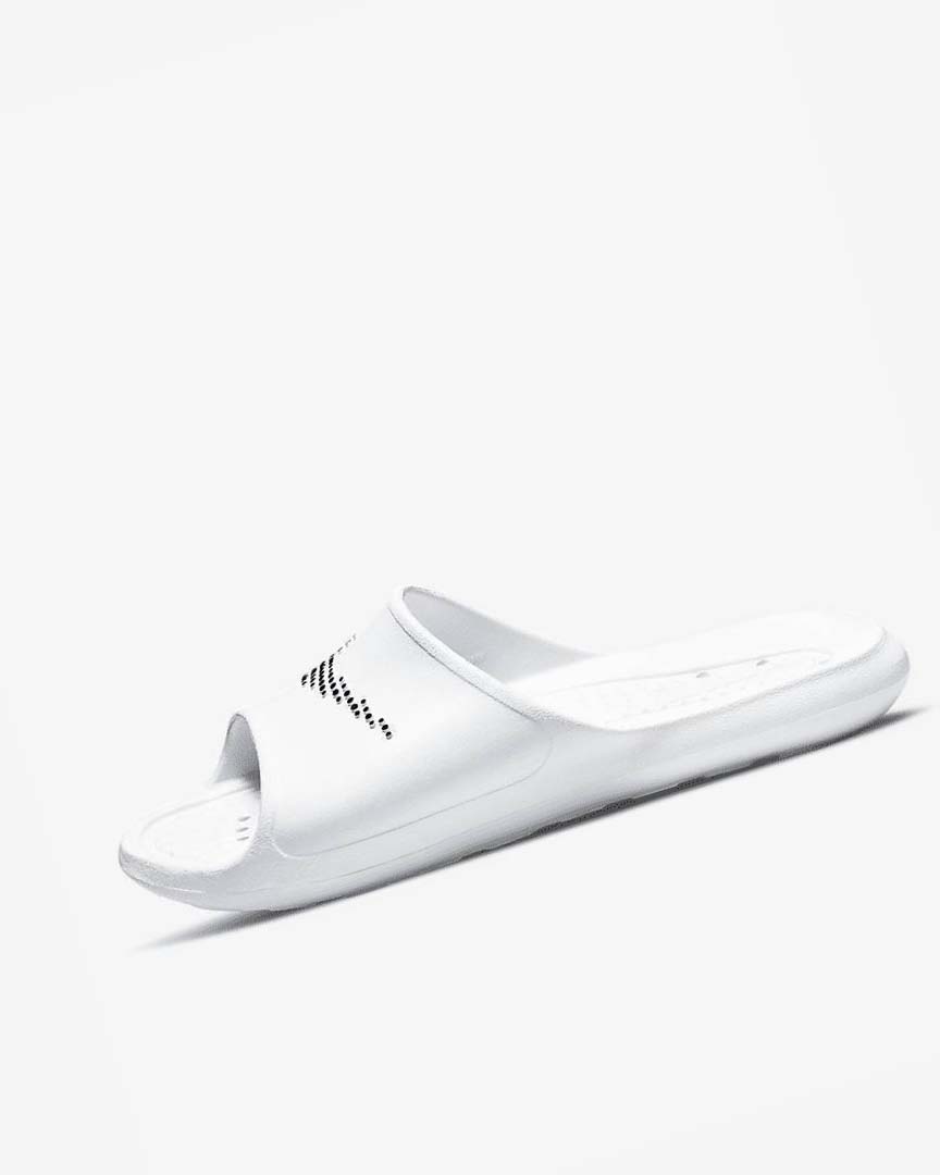 Chanclas Nike Victori One Hombre Blancas Negras | CR2316