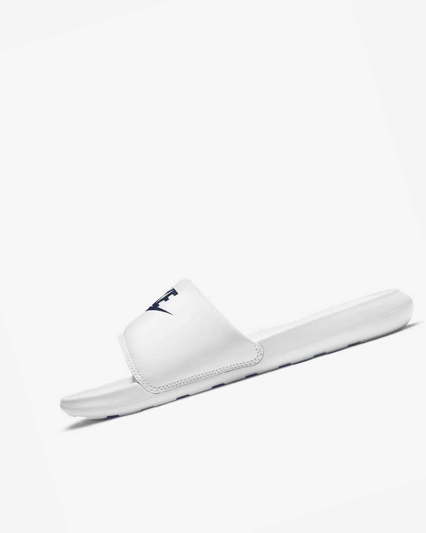 Chanclas Nike Victori One Hombre Blancas Azul Real | CR4643