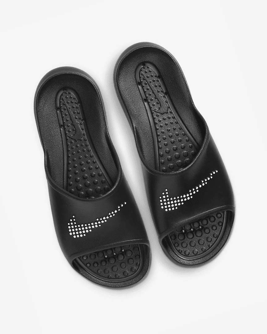 Chanclas Nike Victori One Hombre Negras Blancas | CR1212