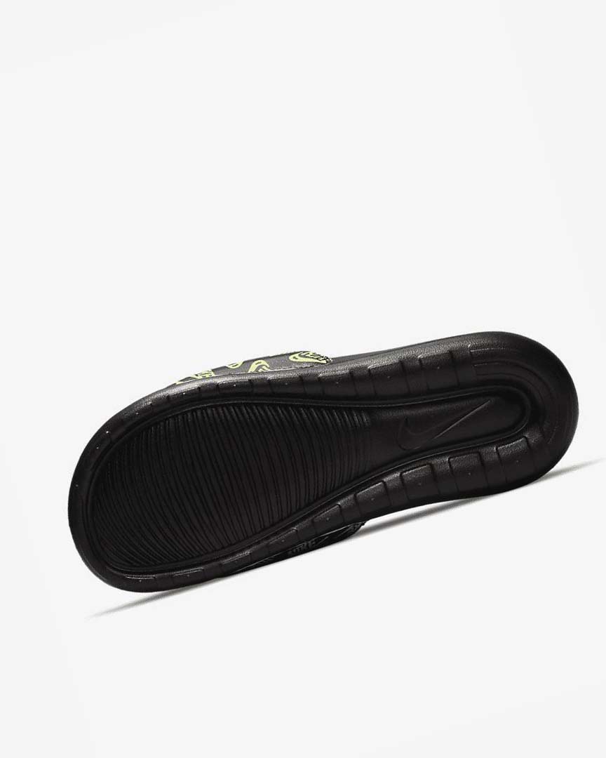 Chanclas Nike Victori One Hombre Negras Verde | CR2712