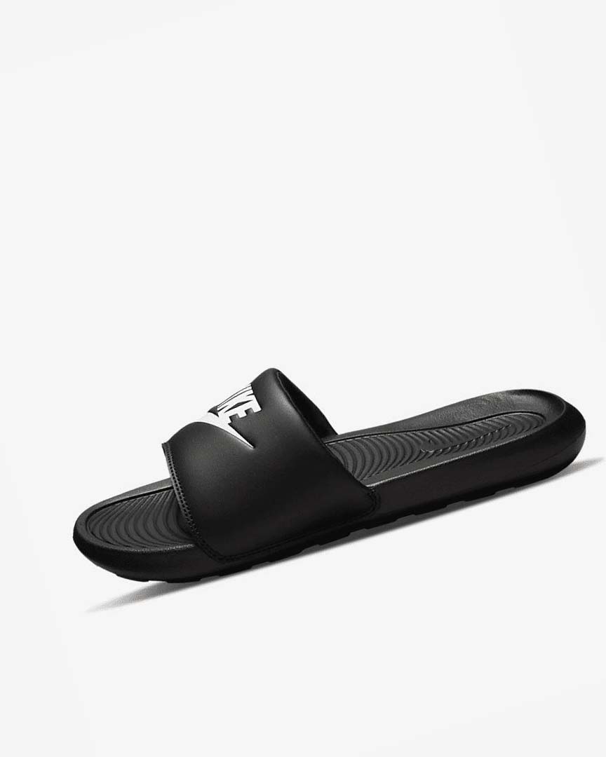 Chanclas Nike Victori One Hombre Negras Blancas | CR5434