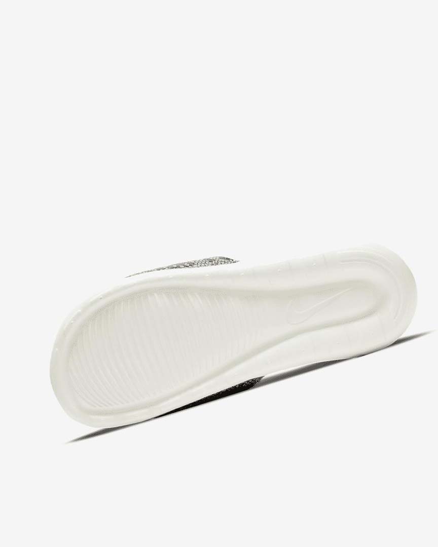 Chanclas Nike Victori One Mujer Marrones Blancas Negras | CR2789