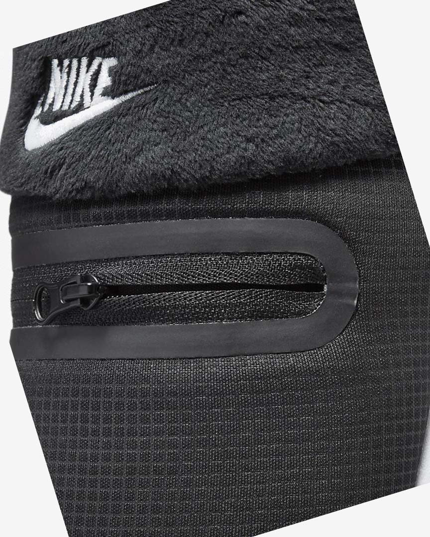 Pantuflas Nike Burrow Mujer Negras Blancas | CR2430