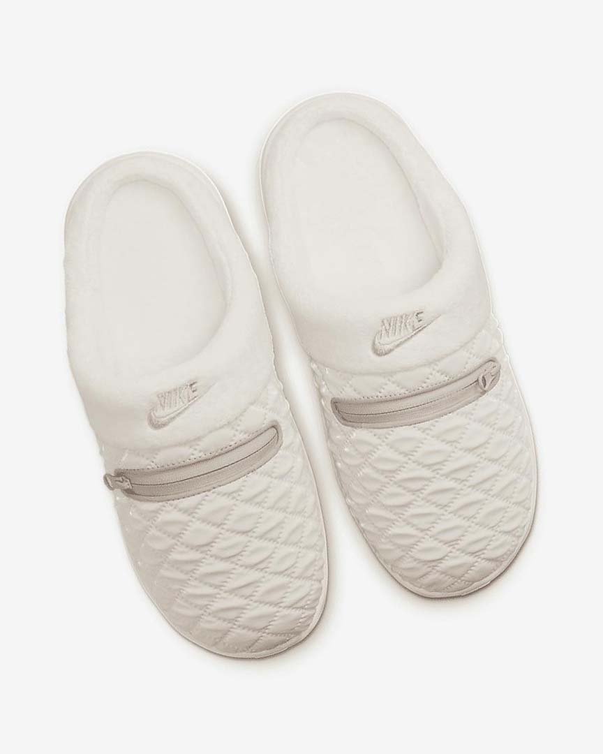 Pantuflas Nike Burrow SE Mujer Marrones Claro Blancas Gris | CR1207