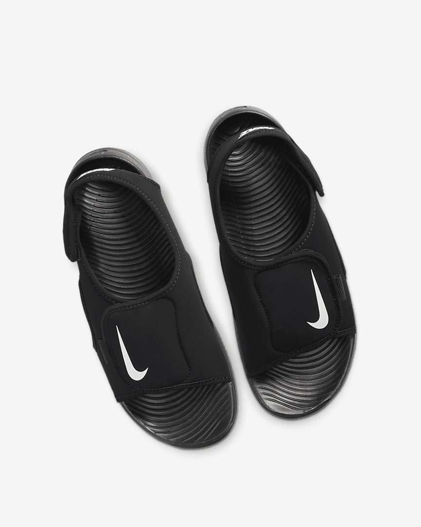 Sandalias Nike Sunray Adjust 5 V2 Niña Negras Blancas | CR5462