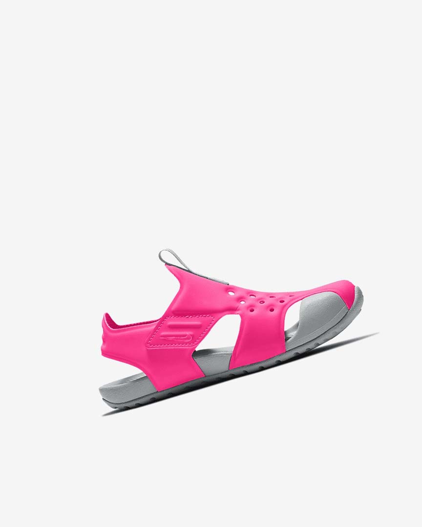 Sandalias Nike Sunray Protect 2 Niña Rosas Gris Fucsia | CR2968