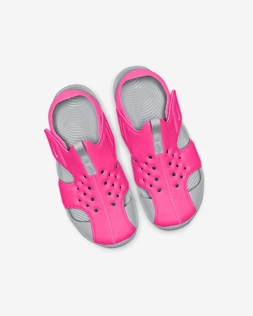 Sandalias Nike Sunray Protect 2 Niña Rosas Gris Fucsia | CR2968