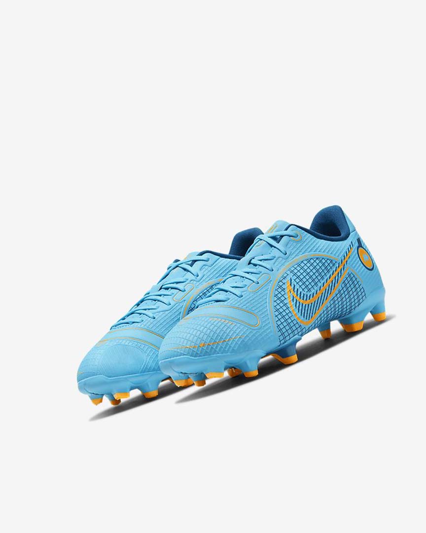 Tenis Futbol Nike Jr. Mercurial Vapor 14 Academy MG Niño Azules Naranjas | CR2717