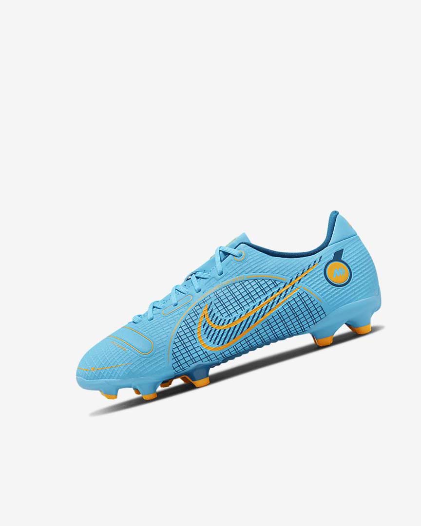 Tenis Futbol Nike Jr. Mercurial Vapor 14 Academy MG Niño Azules Naranjas | CR2717