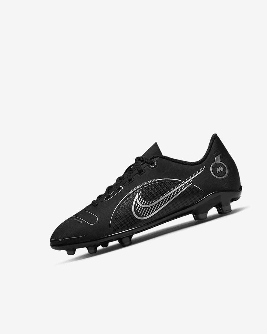 Tenis Futbol Nike Jr. Mercurial Vapor 14 Club MG Niño Negras Gris Metal Plateadas | CR4622