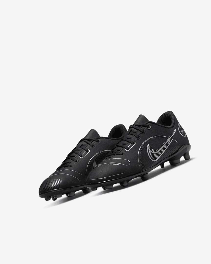 Tenis Futbol Nike Jr. Mercurial Vapor 14 Club MG Niña Negras Gris Metal Plateadas | CR5448