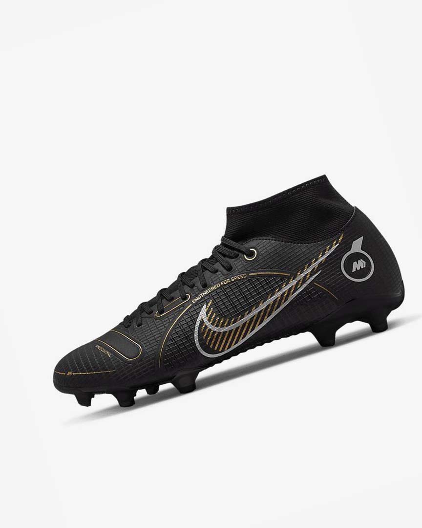 Tenis Futbol Nike Mercurial Superfly 8 Academy MG Hombre Negras Metal Plateadas Gris Metal Doradas | CR5562