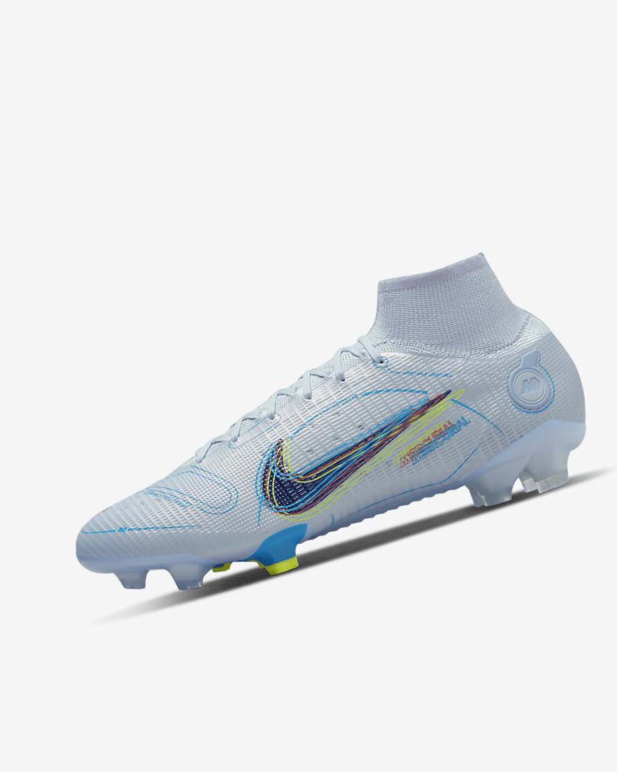 Tenis Futbol Nike Mercurial Superfly 8 Elite FG Mujer Gris Azules Claro Azules Azules | CR2883