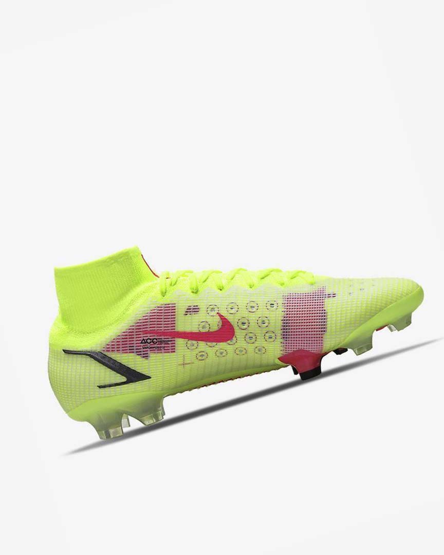 Tenis Futbol Nike Mercurial Superfly 8 Elite FG Hombre Negras Rojas Claro | CR3050