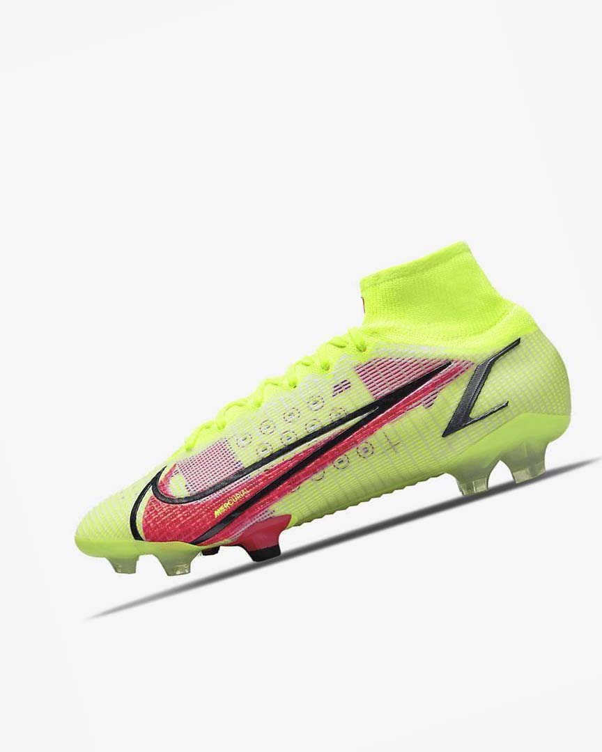 Tenis Futbol Nike Mercurial Superfly 8 Elite FG Hombre Negras Rojas Claro | CR3050