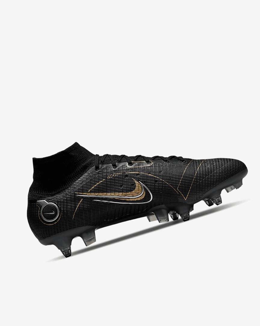 Tenis Futbol Nike Mercurial Superfly 8 Elite SG-PRO Anti-Clog Traction Mujer Negras Metal Plateadas Gris Metal Doradas | CR3128