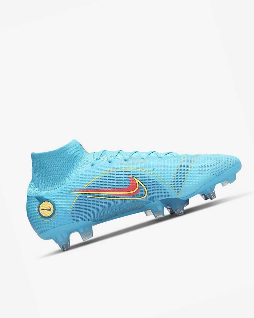 Tenis Futbol Nike Mercurial Superfly 8 Elite SG-PRO Anti-Clog Traction Hombre Azules Naranjas | CR4497