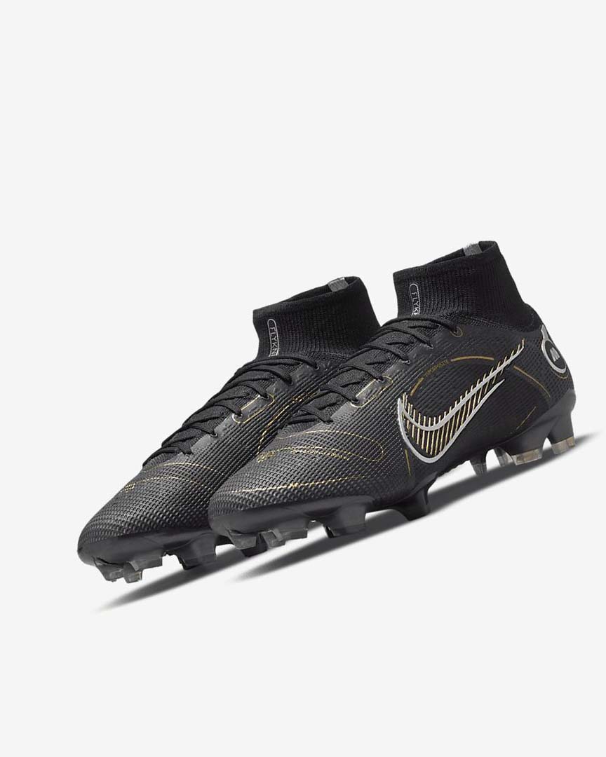 Tenis Futbol Nike Mercurial Superfly 8 Elite FG Mujer Negras Metal Plateadas Gris Metal Doradas | CR5038