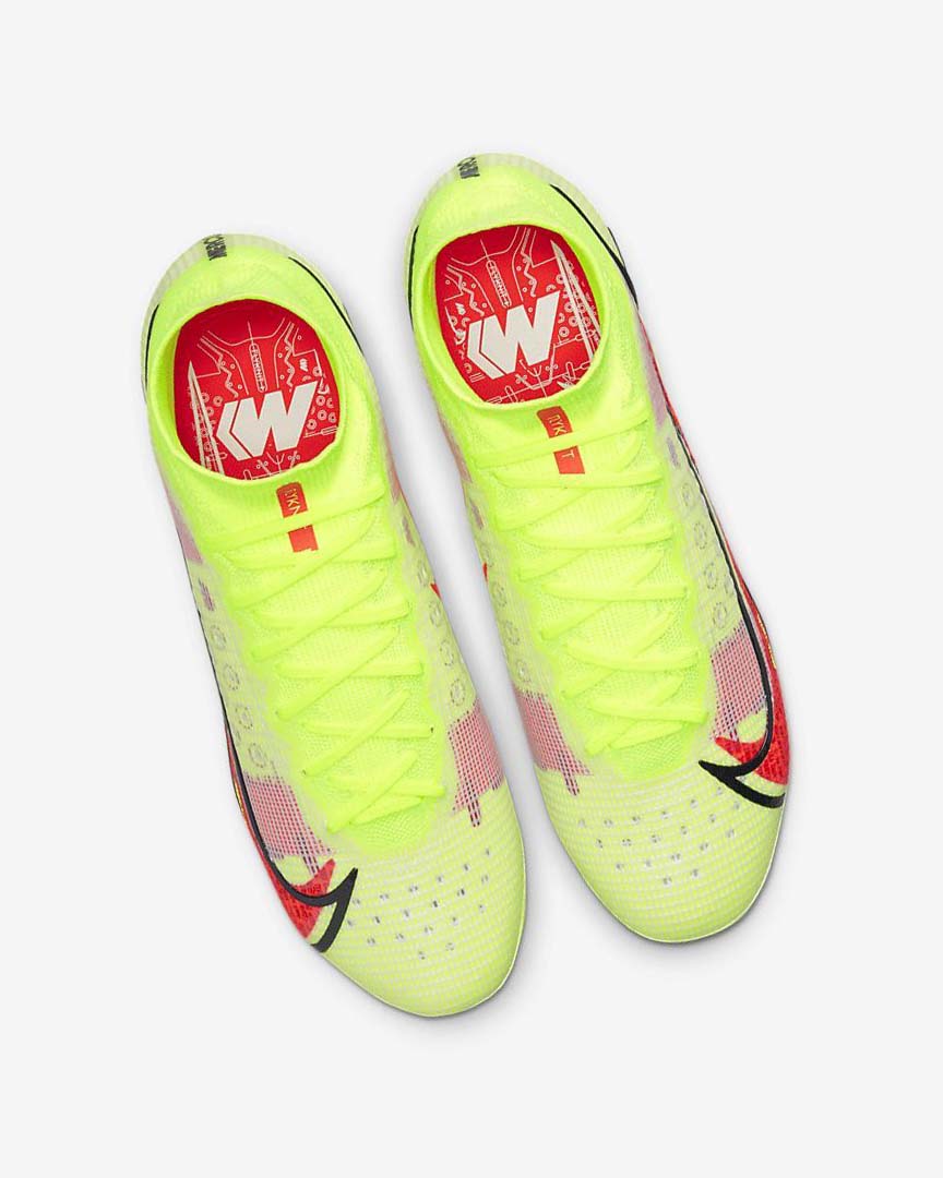 Tenis Futbol Nike Mercurial Superfly 8 Elite FG Mujer Negras Rojas Claro | CR5213