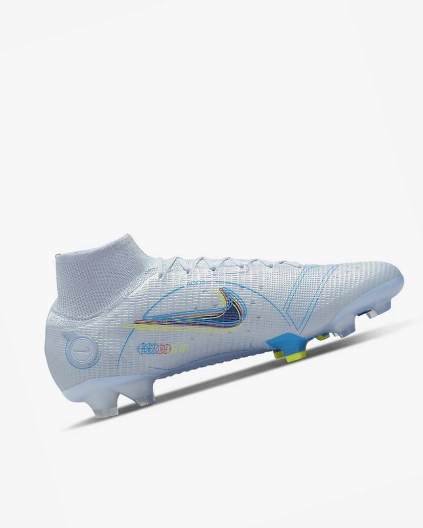 Tenis Futbol Nike Mercurial Superfly 8 Elite FG Hombre Gris Azules Claro Azules Azules | CR5492