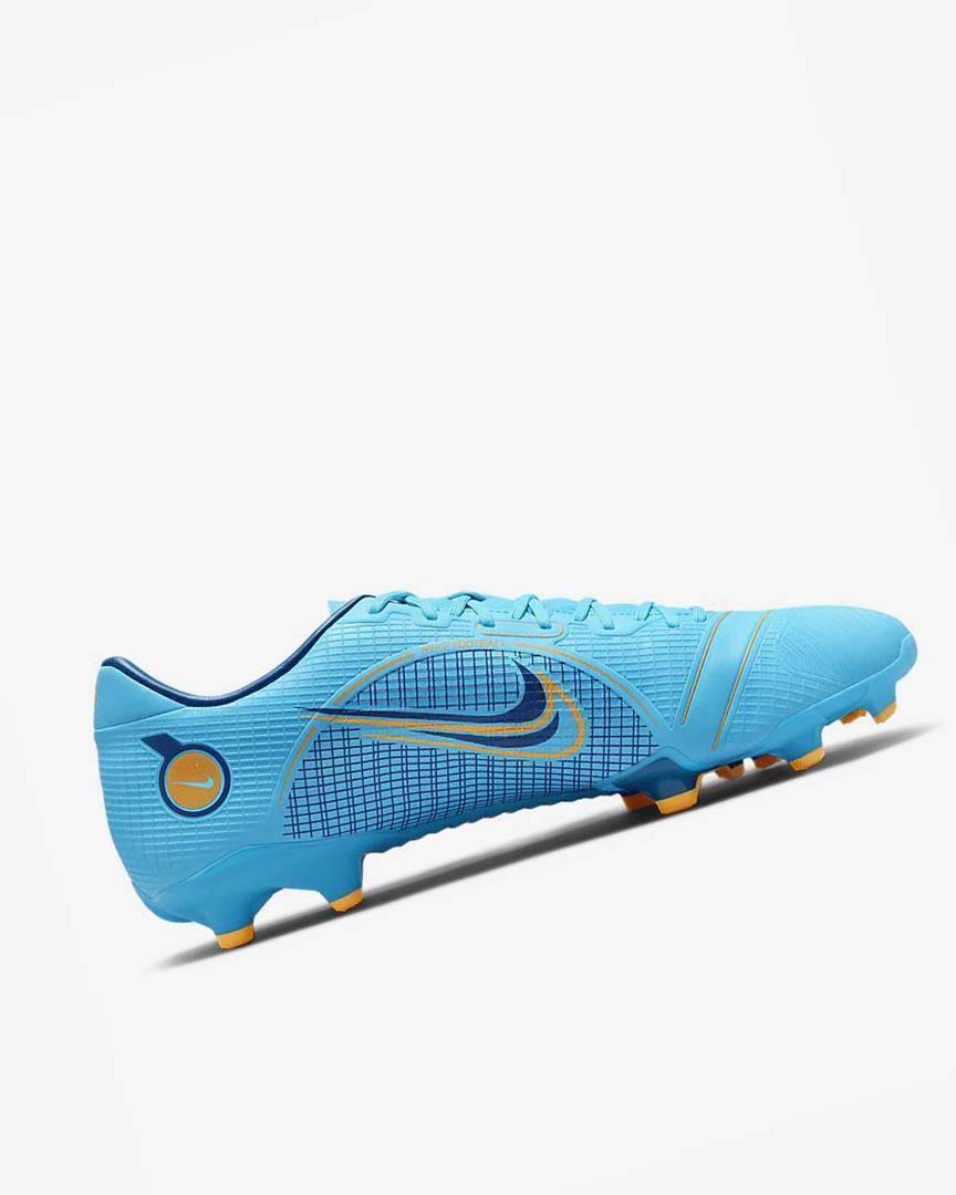 Tenis Futbol Nike Mercurial Vapor 14 Academy MG Hombre Azules Naranjas | CR4685