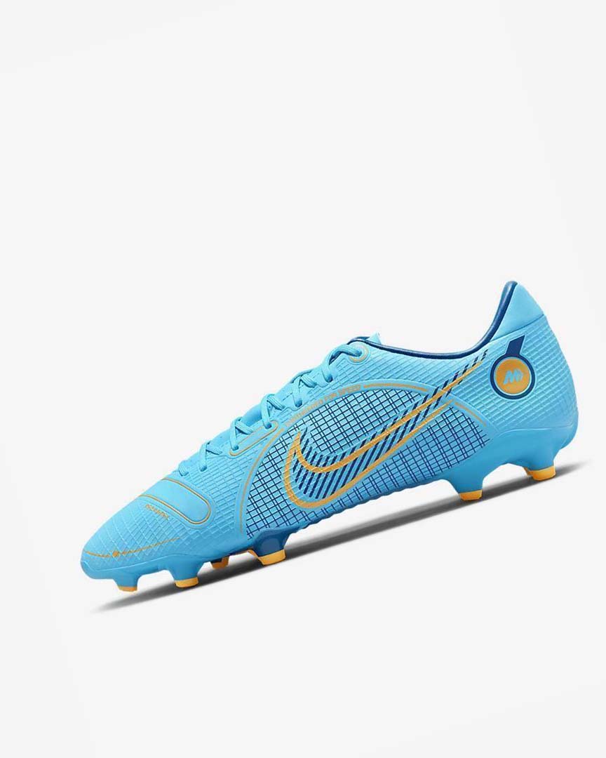 Tenis Futbol Nike Mercurial Vapor 14 Academy MG Hombre Azules Naranjas | CR4685