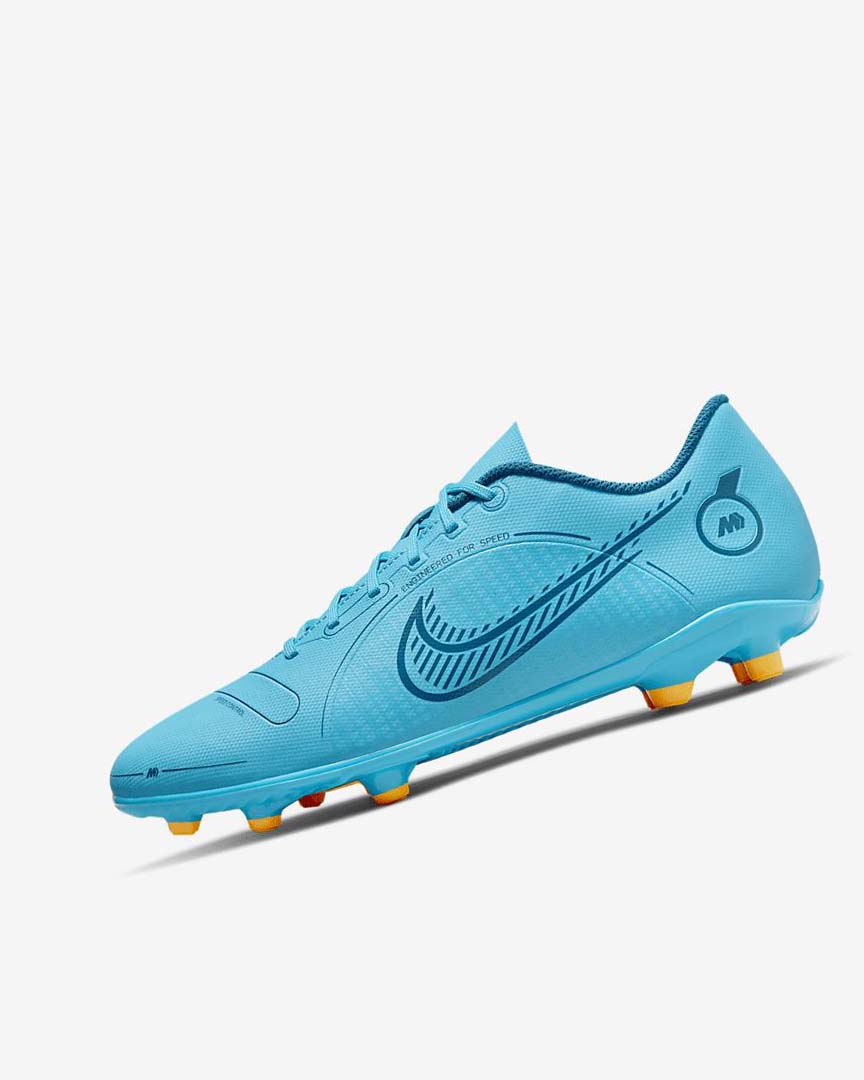 Tenis Futbol Nike Mercurial Vapor 14 Club MG Mujer Azules Naranjas | CR2815