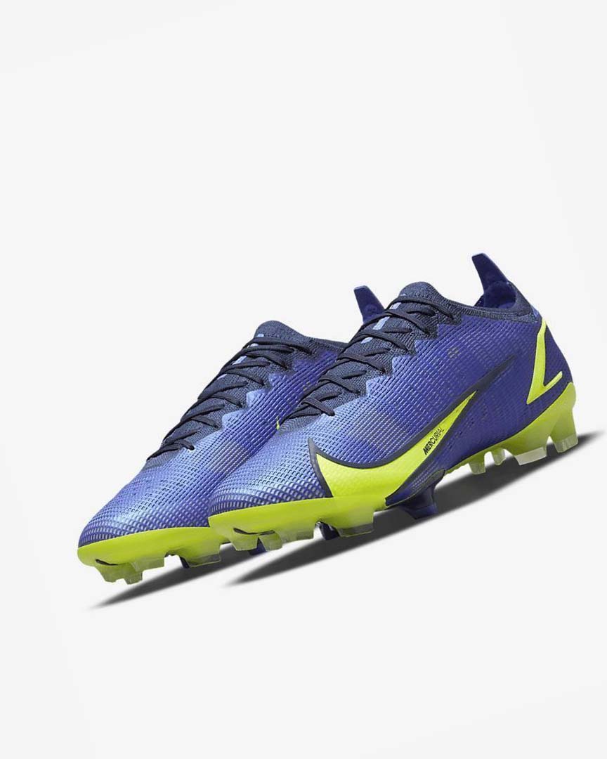 Tenis Futbol Nike Mercurial Vapor 14 Elite FG Hombre Azules Azules | CR5138