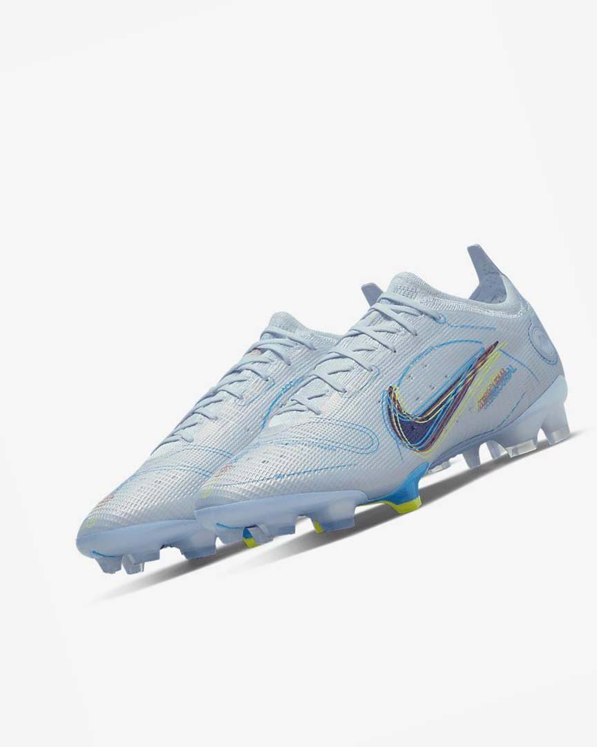 Tenis Futbol Nike Mercurial Vapor 14 Elite FG Hombre Gris Azules Claro Azules Azules | CR5286