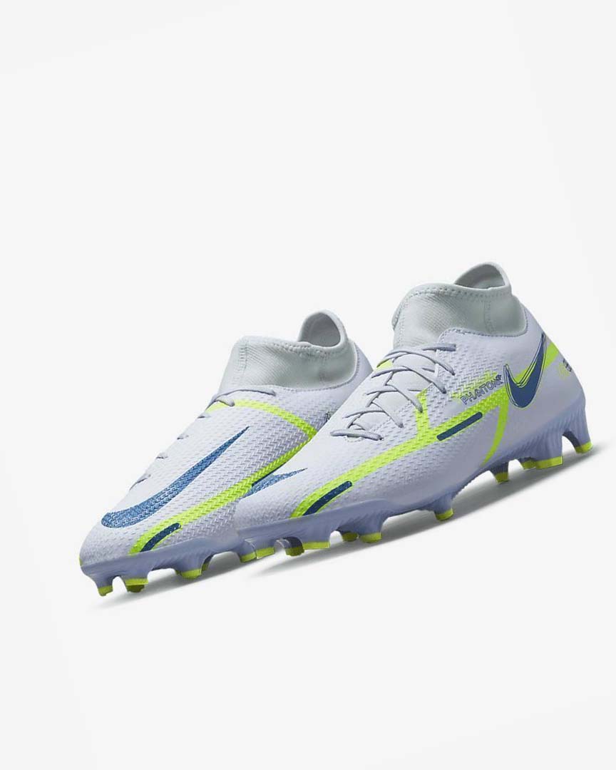 Tenis Futbol Nike Phantom GT2 Academy Dynamic Fit MG Hombre Gris Azules Claro Azules Oscuro | CR5272