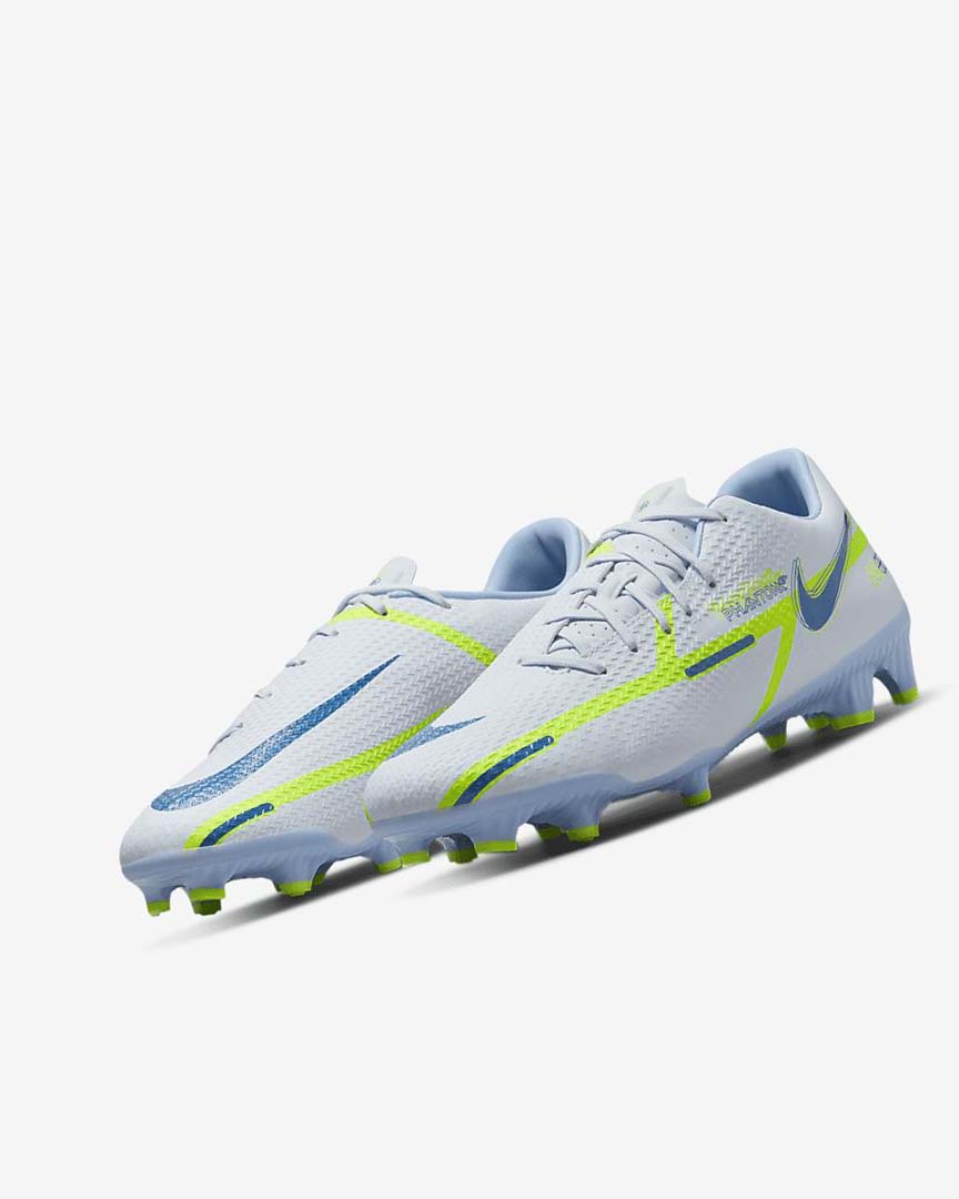 Tenis Futbol Nike Phantom GT2 Academy MG Mujer Gris Azules Claro Azules Oscuro | CR2503