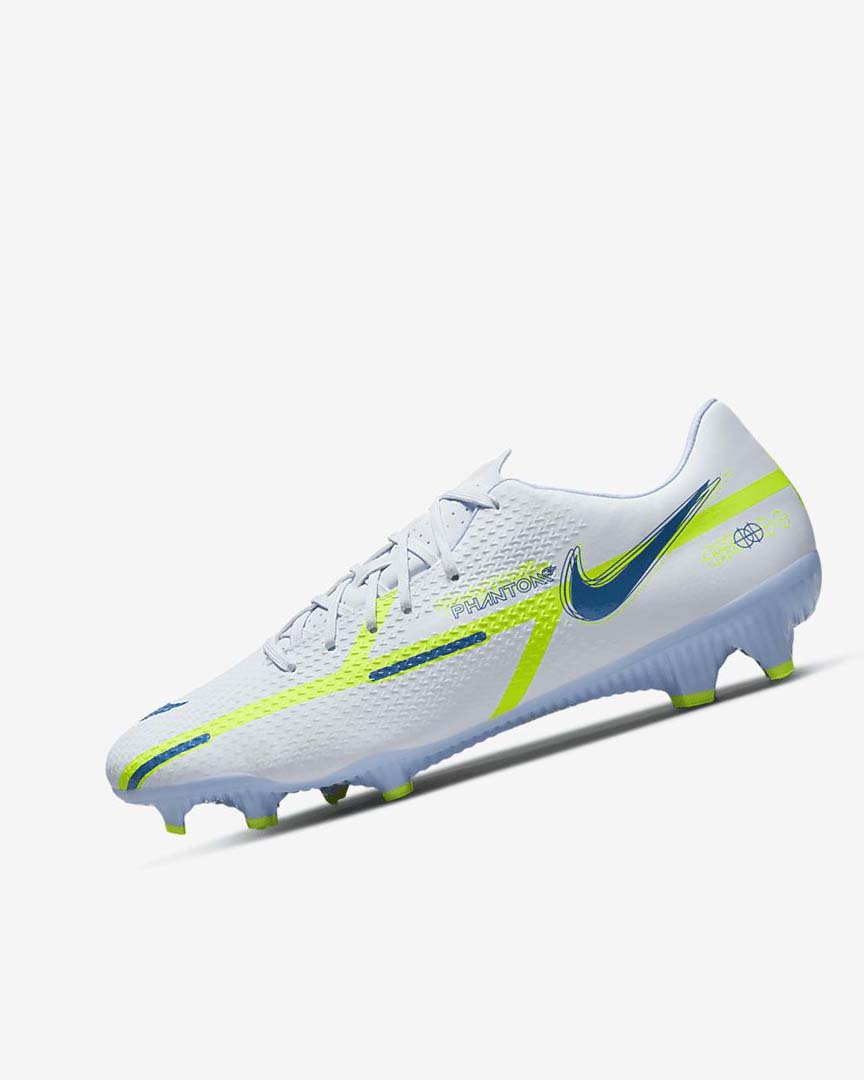 Tenis Futbol Nike Phantom GT2 Academy MG Mujer Gris Azules Claro Azules Oscuro | CR2503