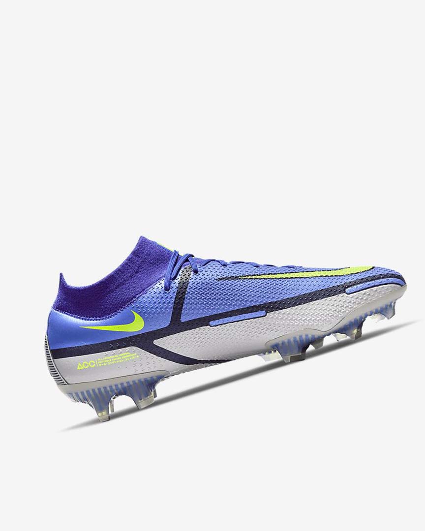 Tenis Futbol Nike Phantom GT2 Dynamic Fit Elite FG Mujer Azules Gris Azules | CR2890