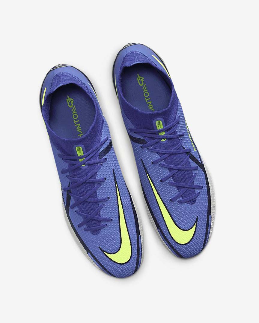 Tenis Futbol Nike Phantom GT2 Dynamic Fit Elite FG Mujer Azules Gris Azules | CR2890