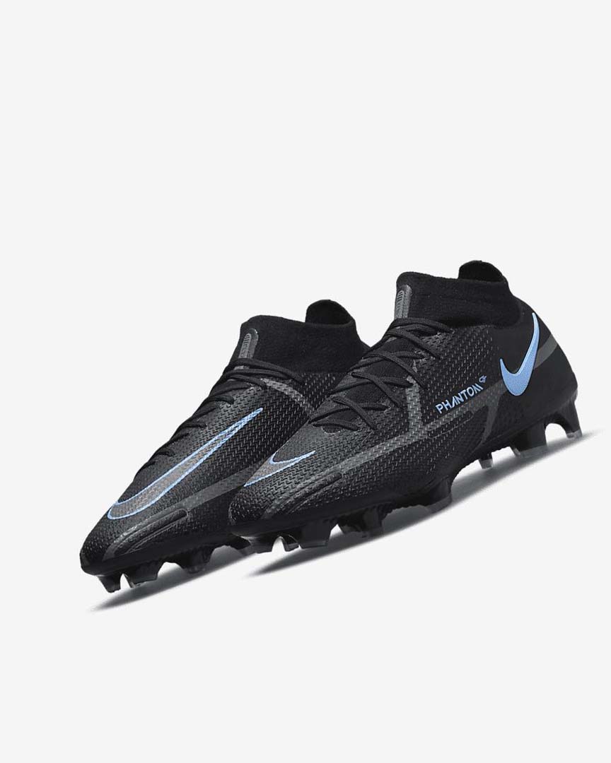 Tenis Futbol Nike Phantom GT2 Dynamic Fit Elite FG Mujer Negras Gris Negras | CR3181