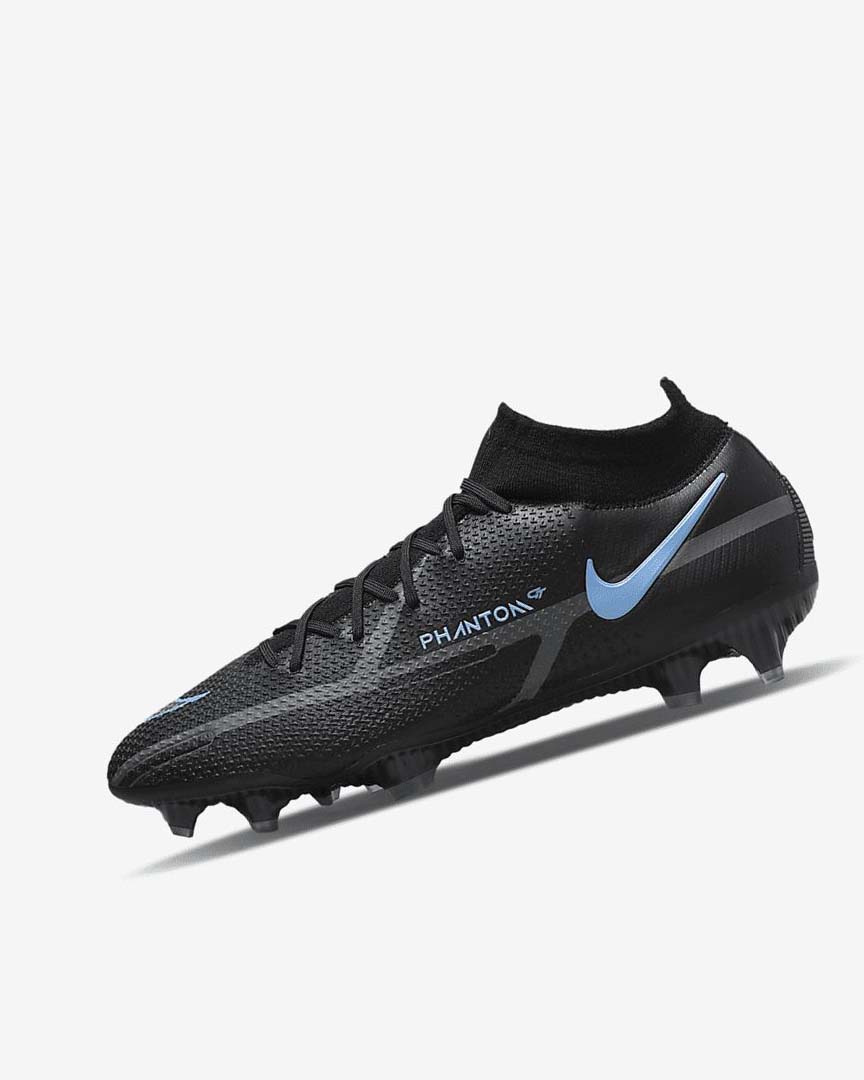 Tenis Futbol Nike Phantom GT2 Dynamic Fit Elite FG Mujer Negras Gris Negras | CR3181